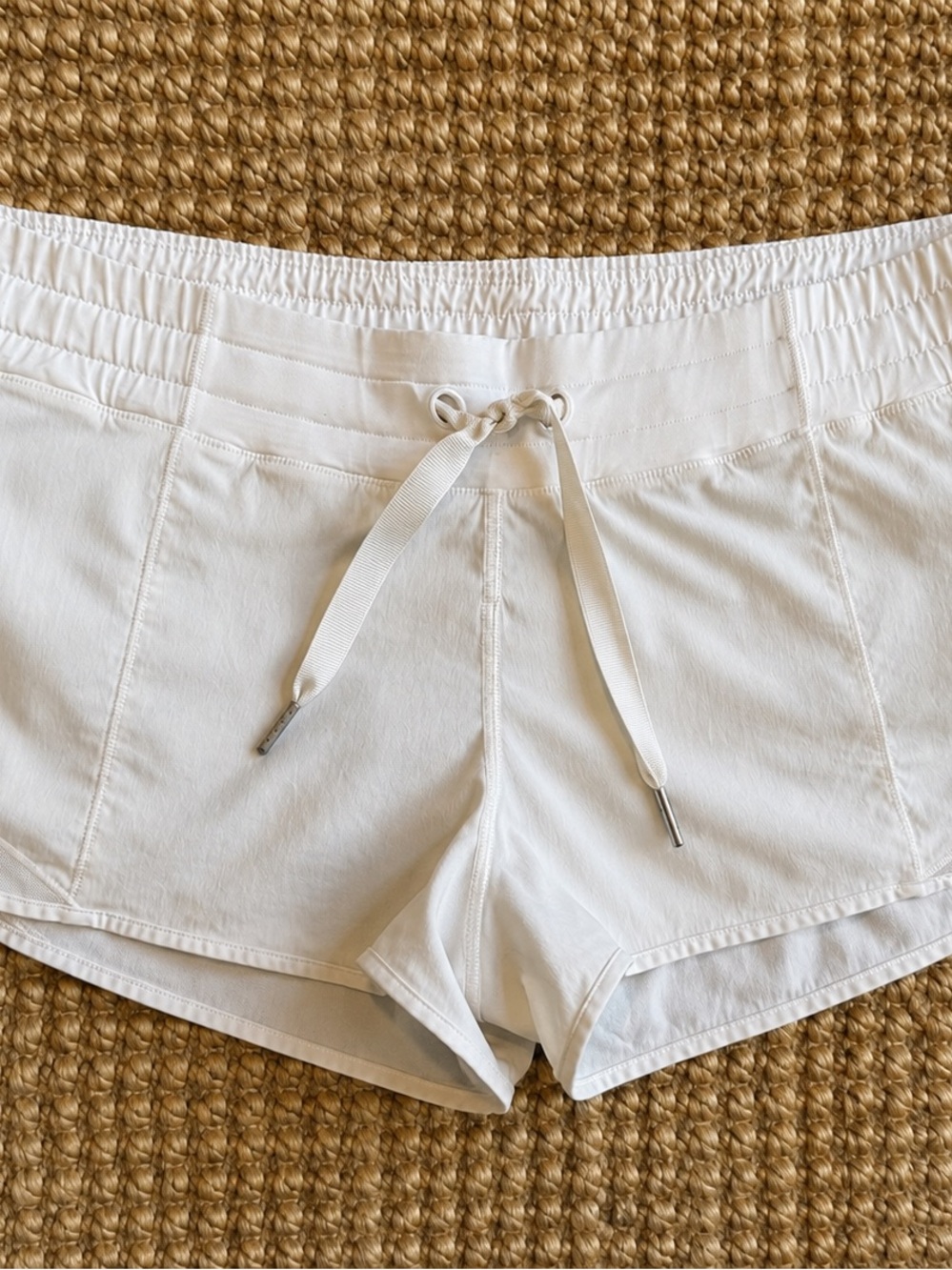 lululemon athletica White Speed Short Low Rise Athletic Shorts
